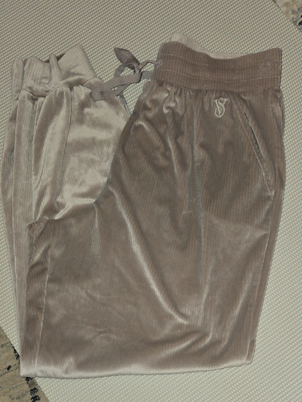Victoria's Secret Taupe Corduroy Jogger Pants